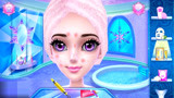 冰雪奇缘艾莎公主化妆的小游戏，精心的为公主打扮漂亮