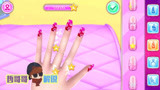 好玩的游戏冰雪奇缘艾莎公主将自己的手指涂上指甲油