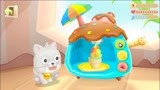 早教之宝宝巴士游戏P3猫咪吃冰淇淋