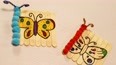 毛毛虫和蝴蝶的雪糕棒