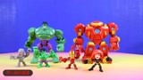 儿童变形金刚玩具 漫威超级英雄马瑟斯和绿巨人的战斗