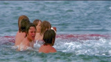 大白鲨：一群小孩在海里玩，小男孩被鲨鱼袭击，没人察觉！