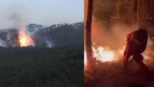 云南玉溪丽江一带发生森林火灾 当地已出动两架直升机上千人救援