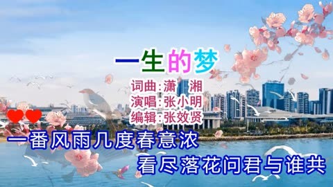 张小明演唱的《一生的梦》旋律优美，深情好听