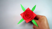 创意diy手工玫瑰花的折法