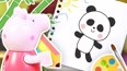 跟着小猪佩奇学习画可爱的小熊猫