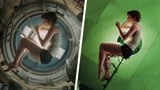 好莱坞科幻片《地心引力》特效之前和之后