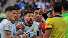 梅西染红阿圭罗破门 阿根廷2-1智利获美洲杯季军