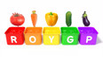 认识学习蔬菜的英文字母