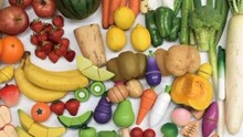 水果切切乐！切蔬菜水果玩具和真正的蔬菜和水果！ 