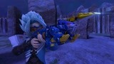 星兽猎人：蓝夜一人和多只恶兽战斗，多亏星级神枪的威力大