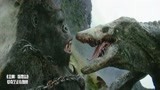 金刚：骷髅岛：金刚水中大战巨型蜥蜴，只为保护人类，简直太震撼