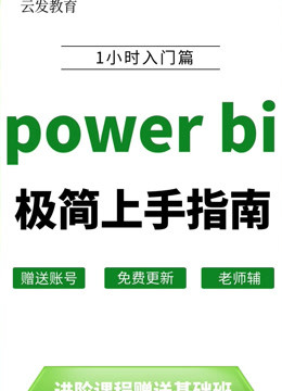pbi进阶案例Power BI课堂powerbi教程全套