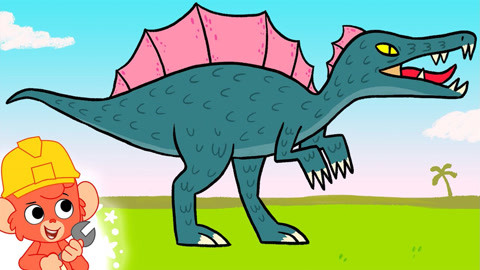 小恐龙巴布 第13集 小恐龙组装棘龙: 小恐龙组装棘龙