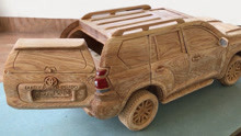 木匠自制纯木丰田越野车模型，拿到市场供不应求，实在太高明了