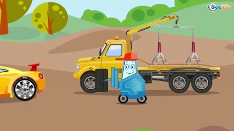 工程车世界动画片图片