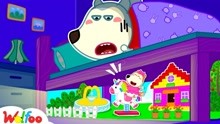 沃尔夫动画：沃尔夫在床下DIY迷你儿童乐园，露西会喜欢吗？