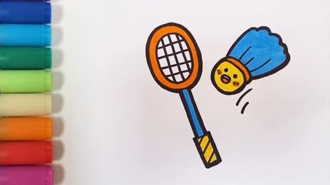 羽毛球球网简笔画图片