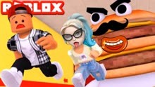 ROBLOX逃离跑酷：汉堡比塔米还大，突破障碍逃离汉堡店！