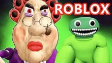 ROBLOX游戏：绿色班班用假牙炮弹攻击女巫，成功逃离！